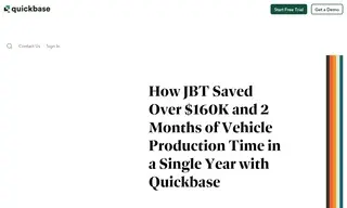 Preview of the JBT Case Study