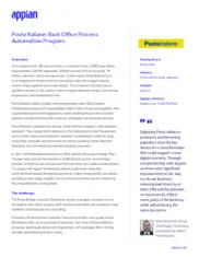 Preview of the Poste Italiane Case Study
