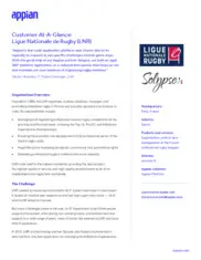 Preview of the Ligue Nationale de Rugby Case Study