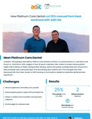Preview of the Platinum Care Dental Case Study