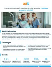 Preview of the Large Based Dental Practice Company Case Study