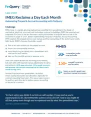 Preview of the IMEG Case Study