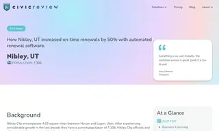 Preview of the Nibley City Case Study