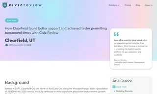 Preview of the Clearfield City Case Study