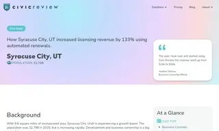 Preview of the Syracuse City, Utah Case Study
