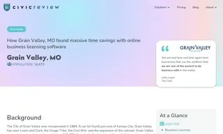 Preview of the City of Grain Valley Case Study