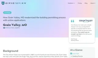 Preview of the City of Grain Valley Case Study