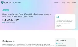 Preview of the Lake Point, UT Case Study