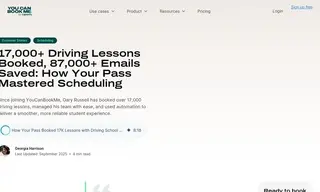 Preview of the Your Pass Driving School Case Study