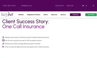Preview of the One Call Insurance Case Study