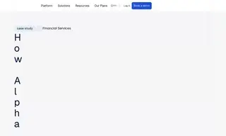 Preview of the Alpha Bank Case Study