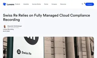 Preview of the Swiss Re Case Study