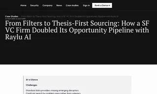 Preview of the San Francisco Based Multi-Stage Venture Capital Firm Case Study