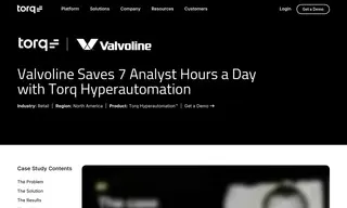 Preview of the Valvoline Case Study