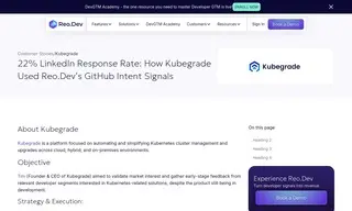 Preview of the Kubegrade Case Study