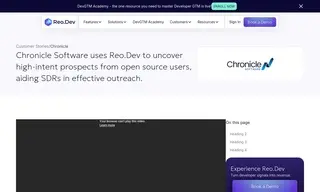 Preview of the Chronicle Software Case Study