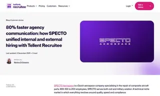 Preview of the SPECTO Aerospace Case Study