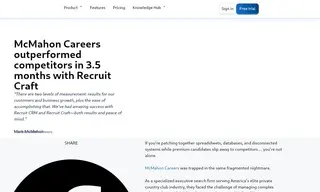 Preview of the McMahon Careers Case Study