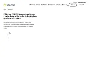 Preview of the Etiketten CARINI Case Study