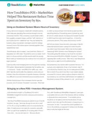 Preview of the MarketMan Case Study