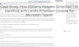 Preview of the Williams Keepers Case Study