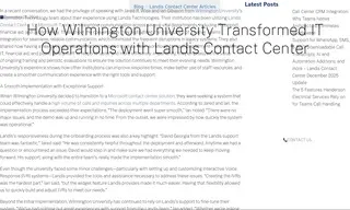 Preview of the Wilmington University Case Study