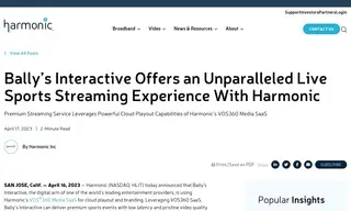 Preview of the Bally's Interactive Case Study