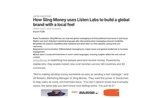 Preview of the Sling Money Case Study