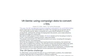 Preview of the VR Gente Case Study