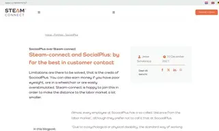 Preview of the SociaalPlus Case Study