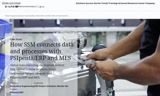 Preview of the SSM Schärer Schweiter Mettler AG Case Study