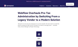 Preview of the Webflow Case Study