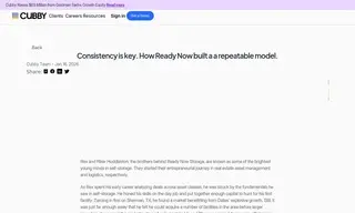 Preview of the Ready Now Storage Case Study