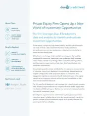 Preview of the Large Private Equity Firm Case Study