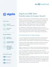 Preview of the Algolia Case Study