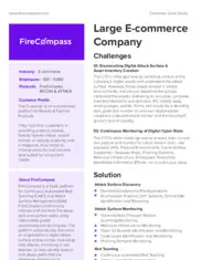 Preview of the Large E-commerce Company Case Study