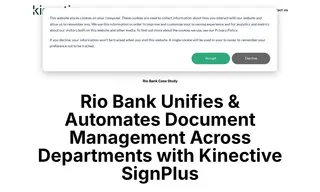 Preview of the Rio Bank Case Study