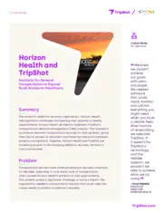 Preview of the Horizon Health Case Study