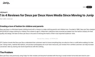 Preview of the Deux Par Deux Case Study