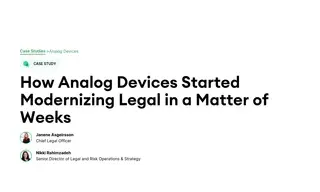 Preview of the Analog Devices Case Study