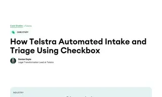 Preview of the Telstra Case Study