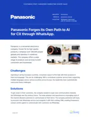Preview of the Panasonic Case Study