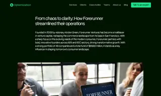 Preview of the Forerunner Ventures Case Study