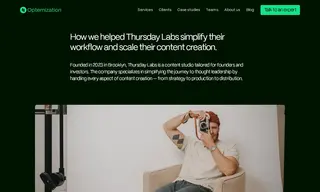Preview of the Thursday Labs Case Study