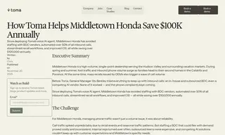 Preview of the Middletown Honda Case Study