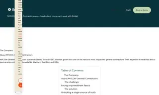 Preview of the MYCON General Contractors, Inc. Case Study