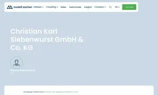 Preview of the Christian Karl Siebenwurst GmbH & Co. KG Case Study