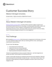 Preview of the Western Michigan University Case Study