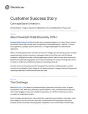 Preview of the Colorado State University Case Study