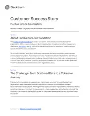 Preview of the Purdue for Life Foundation Case Study